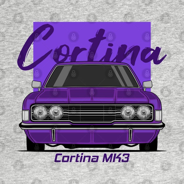 Front Purple Cortina MK3 Classic by GoldenTuners